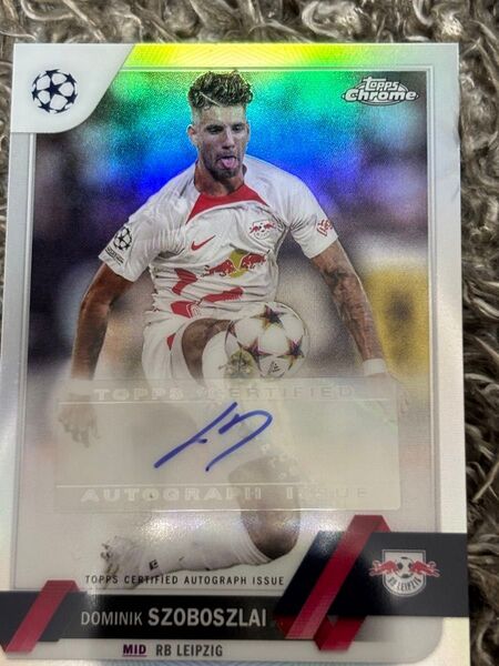 ソボスライ Auto Topps Chrome 直筆サインカード 2023-24 UEFA