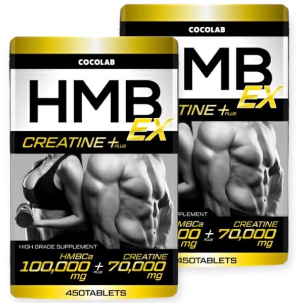 2袋 HMB100,000mg クレアチンモノハイドレート70,000mg 30日分×2 COCOLAB 賞味期限2026.12月