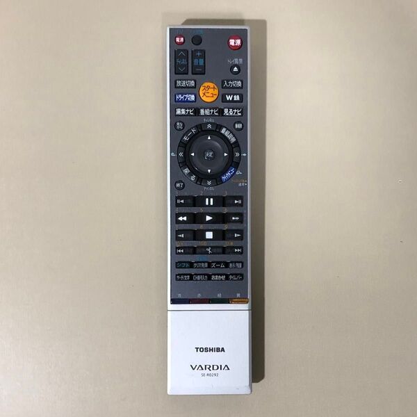 TOSHIBA VARDIA HDD&DVDレコーダー用リモコン SE-R0292