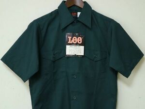 デッドストック USA製 70'S ビンテージ Lee 半袖 ワーク シャツ メンズ US-14-14 1/2 サイズ