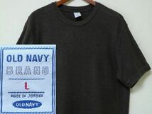 2004年 ビンテージ OLD NAVY オールドネイビー テレコ素材 半袖 カットソー Tシャツ メンズ US-L サイズ_画像1