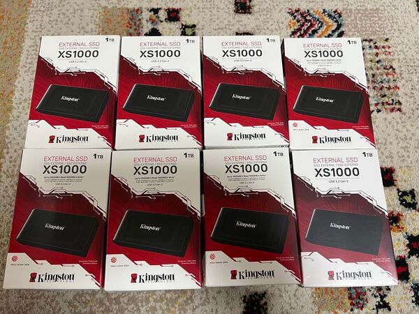 KINGSTON Xs1000 1tb Type-cポータブル プラスチックケース付き 高速外付けssd 30個セット