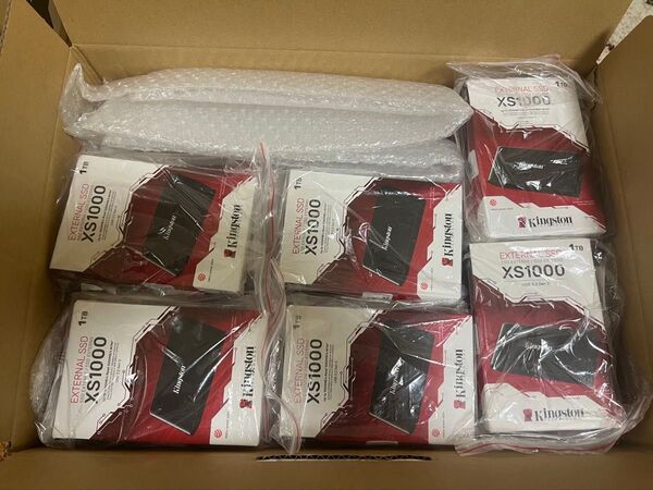 KINGSTONXs1000 1tb Type-cポータブル プラスチックケース付き 高速外付けssd 1tbブラック19個セット