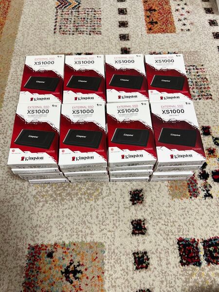 KINGSTONXs1000 1tb Type-cポータブル プラスチックケース付き 高速外付けssd 1tbブラック30個セット