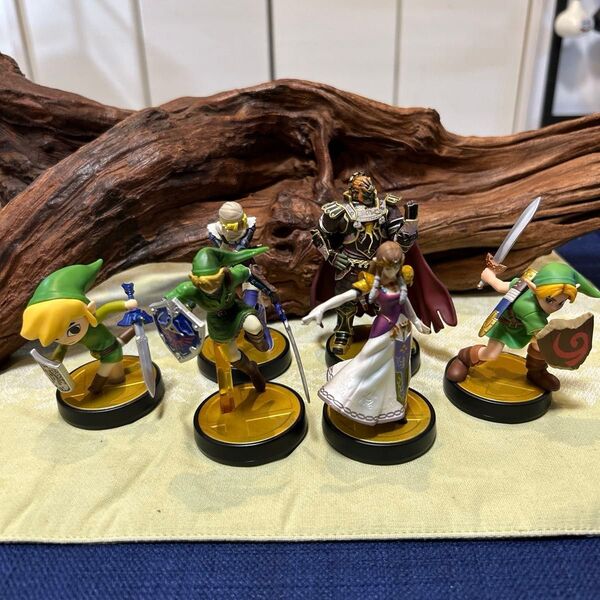 ゼルダの伝説 amiibo スマブラ6体セット リンク ゼルダ ガノンドロフ