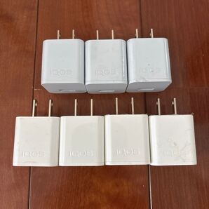 IQOS アイコス ACアダプター 7個セット ホワイト&グレー 充電器 USB 電源アダプター