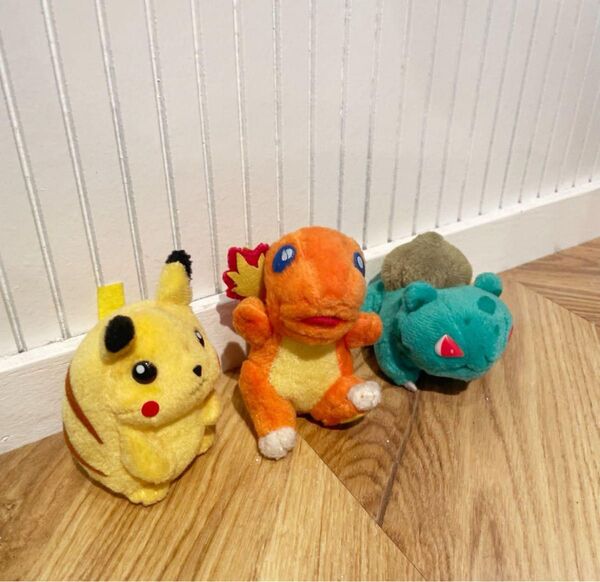 ピカチュウ ヒトカゲ フシギダネ ぬいぐるみ 初期 初代 1997年 希少 レア マスコット 初代ポケモン
