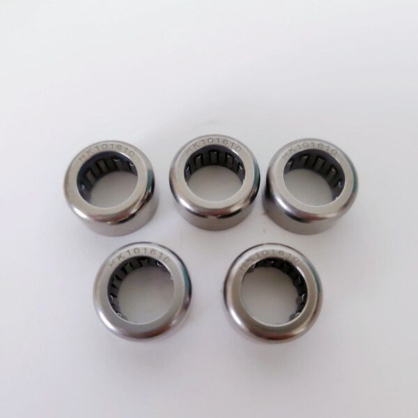ニードルローラベアリング 10mmボア 16mm OD 10mm幅 クロム鋼 オープンエンド 5個 HK101610