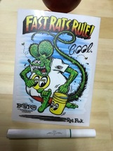 RatFink x MOON Fast Rat Rule Sticker 　検索用→ムーンアイズ　MOONEYES　ラット フィンク　アイボール_画像2