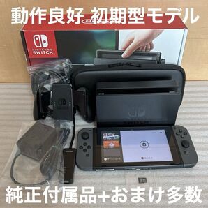 動作良好 Nintendo Switch グレー 初期型 純正付属品 おまけ多数