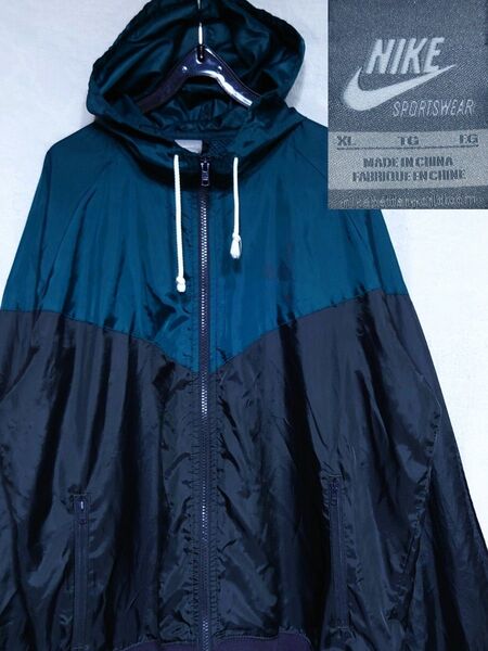 NIKE 風車ナイキ 00s XL ナイロンパーカー ナイロンジャケット
