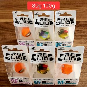 ★ハヤブサ★タイラバヘッド★フリースライド★6個セット★ 80g 100g ★鯛ラバ★真鯛無双★