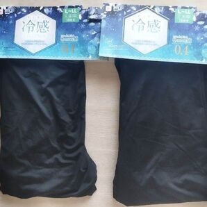 新品!UVカット加工 接触冷感レギンス 10分丈 L〜LL 2