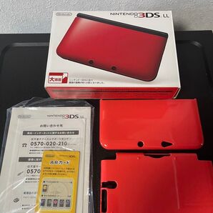 任天堂 3DS LL 本体 レッド ブラック 美品