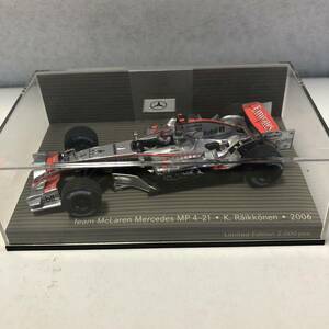 激レア絶版希少！Mercedes Benz別注限定品！Teme McLaren Mercedes MP4ー21！キミ ライコネン！2006！ミニチャンプス！新品未使用！当時物