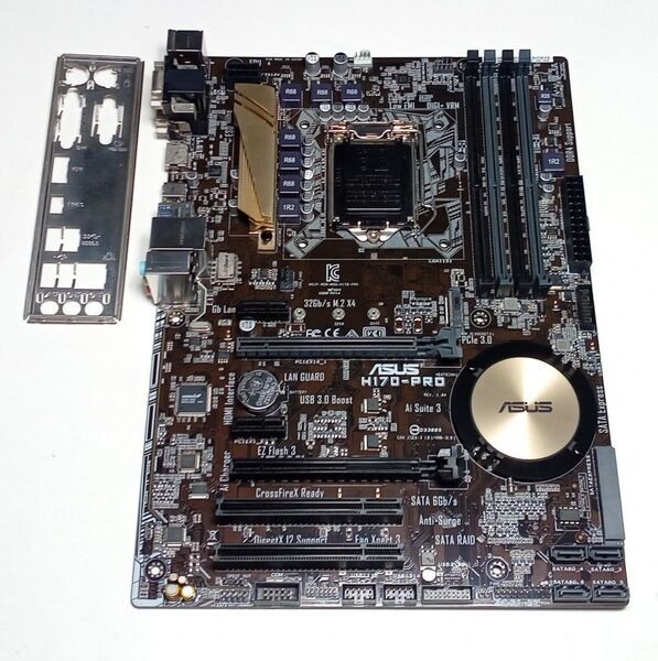 ASUS H170-PRO LGA1151 BIOS最新3805 ATXマザーボード 動作品 送料無料