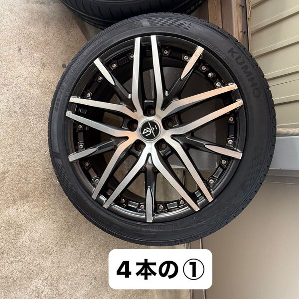 新品タイヤ付きWORK 19インチ 8.0J +48 5H 114.3