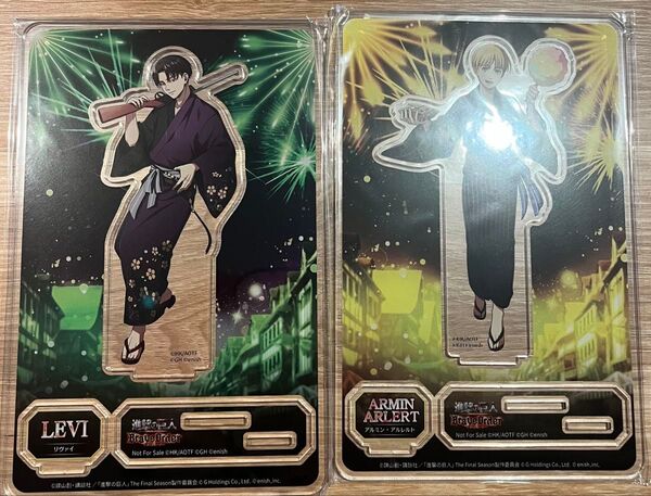 【非売品】リヴァイ兵長 アルミン ブレオダ 進撃の巨人 アクリルスタンド アクスタ グッズ