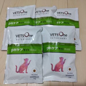 VETSOne pHケアライト フィッシュ 猫用食事療法食 100g×5袋
