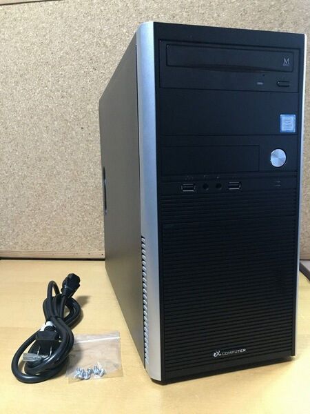 【Micro-ATX、Mini-ITX対応】【400W 80PLUS BRONZE電源/DVDドライブ付き】PCケース
