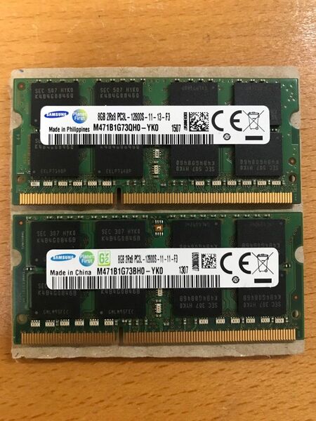 DDR3L-1600 PC3L-12800 (8GB×2枚 計16GB)