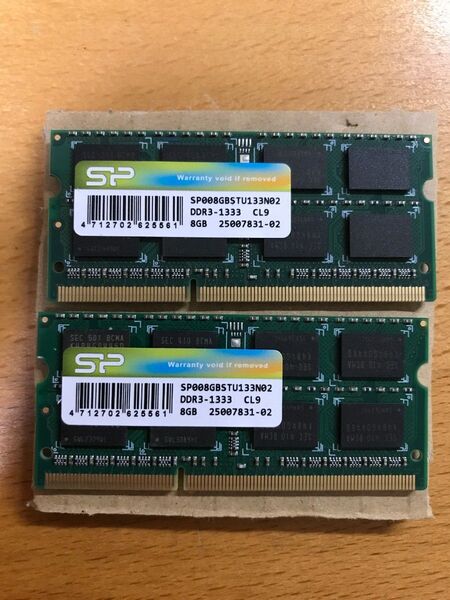 SiliconPower SP008GBSTU133N02 PC3-10600 DDR3-1333 (8GB×2枚 計16GB)