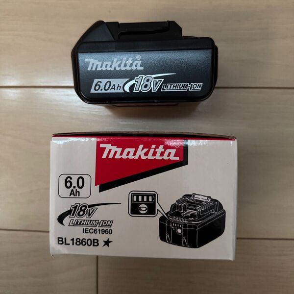 マキタ 純正バッテリー BL1860B 6.0Ah 18V 新品 未使用