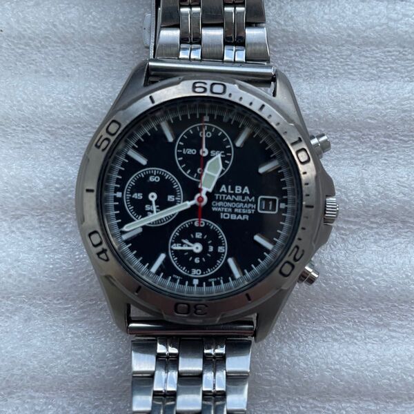 SEIKO アルバ 腕時計 メンズ クロノグラフ