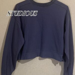 【STUDIOUS】ステュディオス カットソー size0/ネイビー■◆ レディース