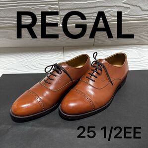 REGAL ストレートチップ 2794 25.5EE ブラウン 2794 ビジネスシューズ 内羽根 革靴