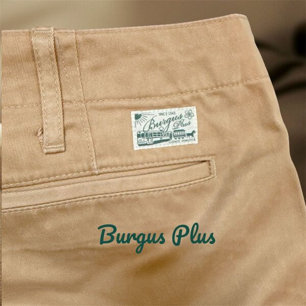 BURGUS PLUS LOT401 オールドベージュ チノパン ボタンフライ