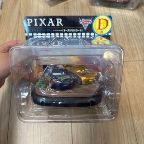 PIXAR ピクサー happyくじ D賞 シーンフィギュア カーズ ディズニー Disney Cars 金色