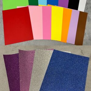 色画用紙・カッティングシート まとめ売り 約20cm×約28cm