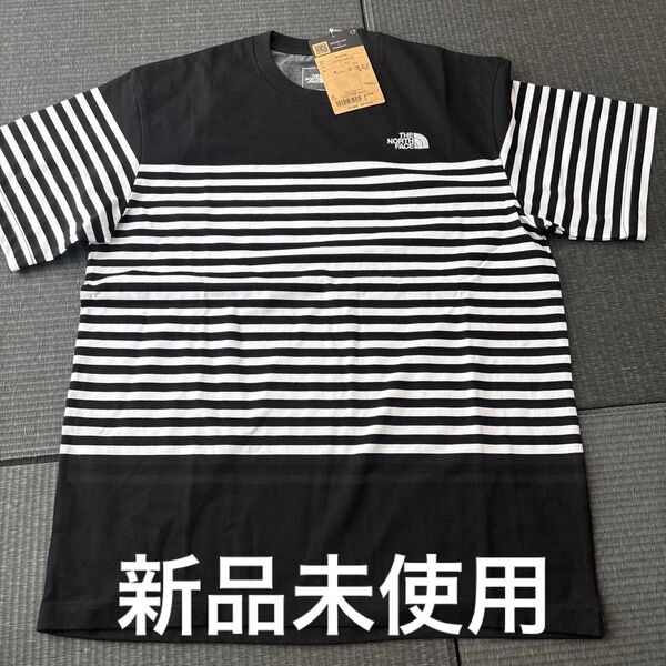 ザノースフェイス THE NORTH FACE Tシャツ Mサイズ ボーダーパネルボーダーティー NT32406国内正規品