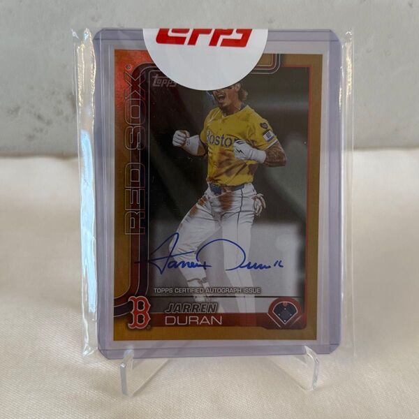 Topps Jarren Duran ジャレンデュラン auto 直筆サインカード 貴重背番号入り16 シリアル31/50 完備品