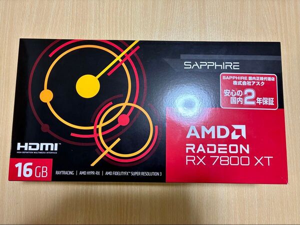 SAPPHIRE SAPPHIRE AMD Radeon RX 7800 XT GAMING 16GB GDDR6
