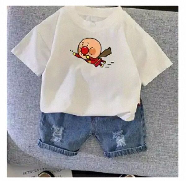 アンパンマン キッズ 半袖Tシャツ パロディ おもしろ