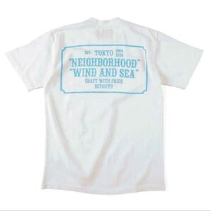 レア NEIGHBORHOOD WIND AND SEA ネイバーフッド ウィンダンシー コラボレーション Tシャツ ホワイト