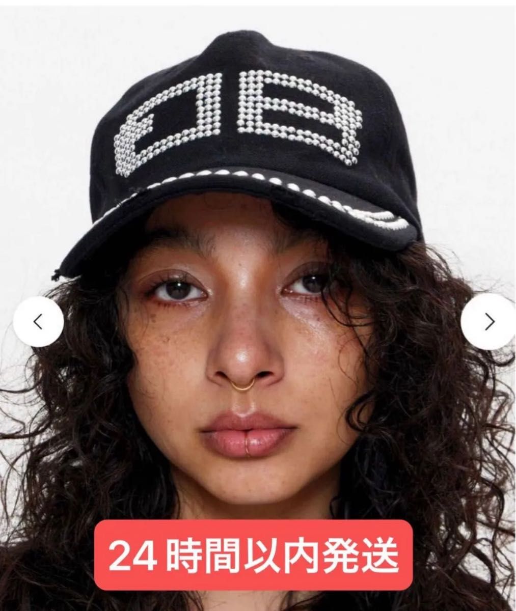 帽子 BEEDEN black cap BEEDEN STUDS DAMAGE CAP BLACK|Yahoo!フリマ(旧PayPayフリマ)