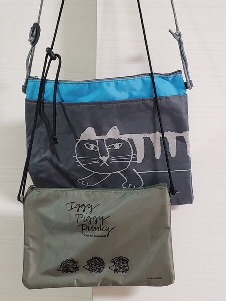 リサラーソン サコッシュセット 猫 ハリネズミ