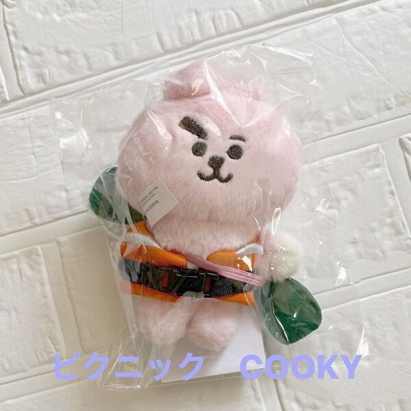 BT21 LINE FRIENDS ミニ ぬいぐるみ (ピクニック)《COOKY》 クッキー