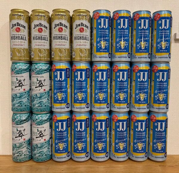 サントリー 茉莉花 JJ 翠ジンソーダ ジムビーム 合計24本