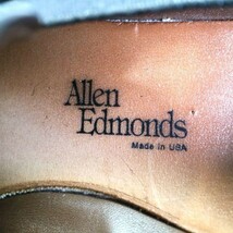 USA製 ALLEN EDMONDS アレンエドモンズ レザーローファー レザーソール 革靴 バーガンディ（US 10 1/2 C）大きいサイズ 中古 古靴 Z3915_画像6