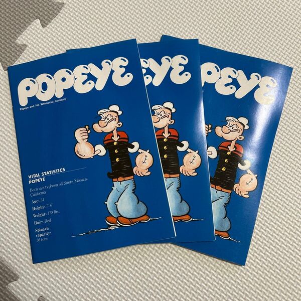 ポパイ ミニアルバム フォトアルバム 3冊セット Popeye