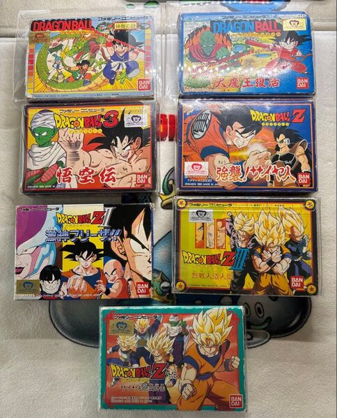 ドラゴンボール ファミコンソフト 7本 箱説付き まとめ売り DBファミコンコンプセット