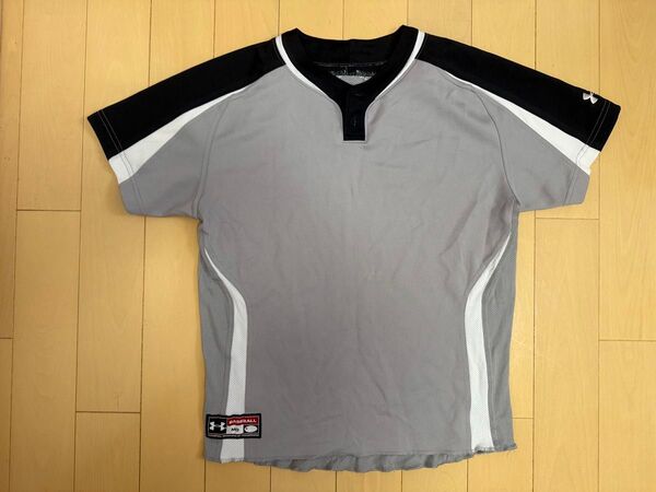 Under Armour ベースボールシャツ MD グレー/ブラック