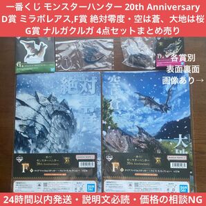 一番くじ モンスターハンター 20th Anniversary D賞 ヘッドマグネット,F賞 クリアファイルセット G賞 アクスタ