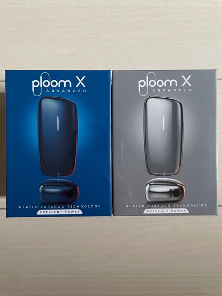 【新品未使用品】ploom X ADVANCED ディープスカイブルー×1 シルバー×1