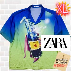 ZARA 半袖 しっとりサラサラ ゆったりサイズ ソーダシャツ
