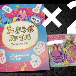 たまごっちパラダイス たまラボファイル たまラボステッカー 2セット みゃおっち